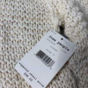 Free People Ivory Cowl Neck Sweater